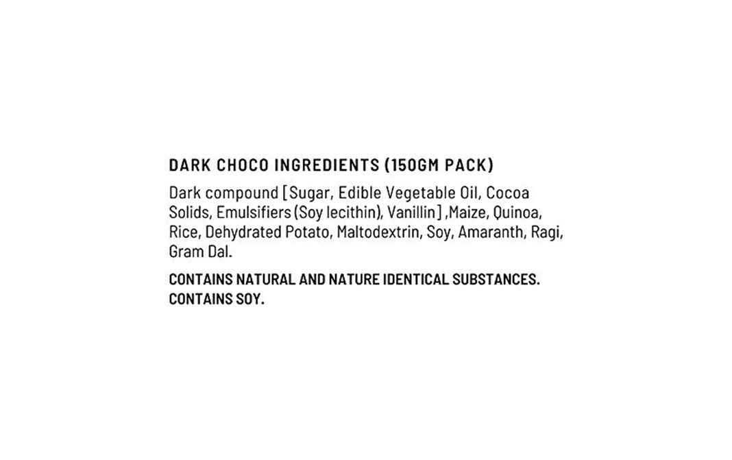 The Green Snack Co Quinoa Puffs Dark Choco    Jar  150 grams